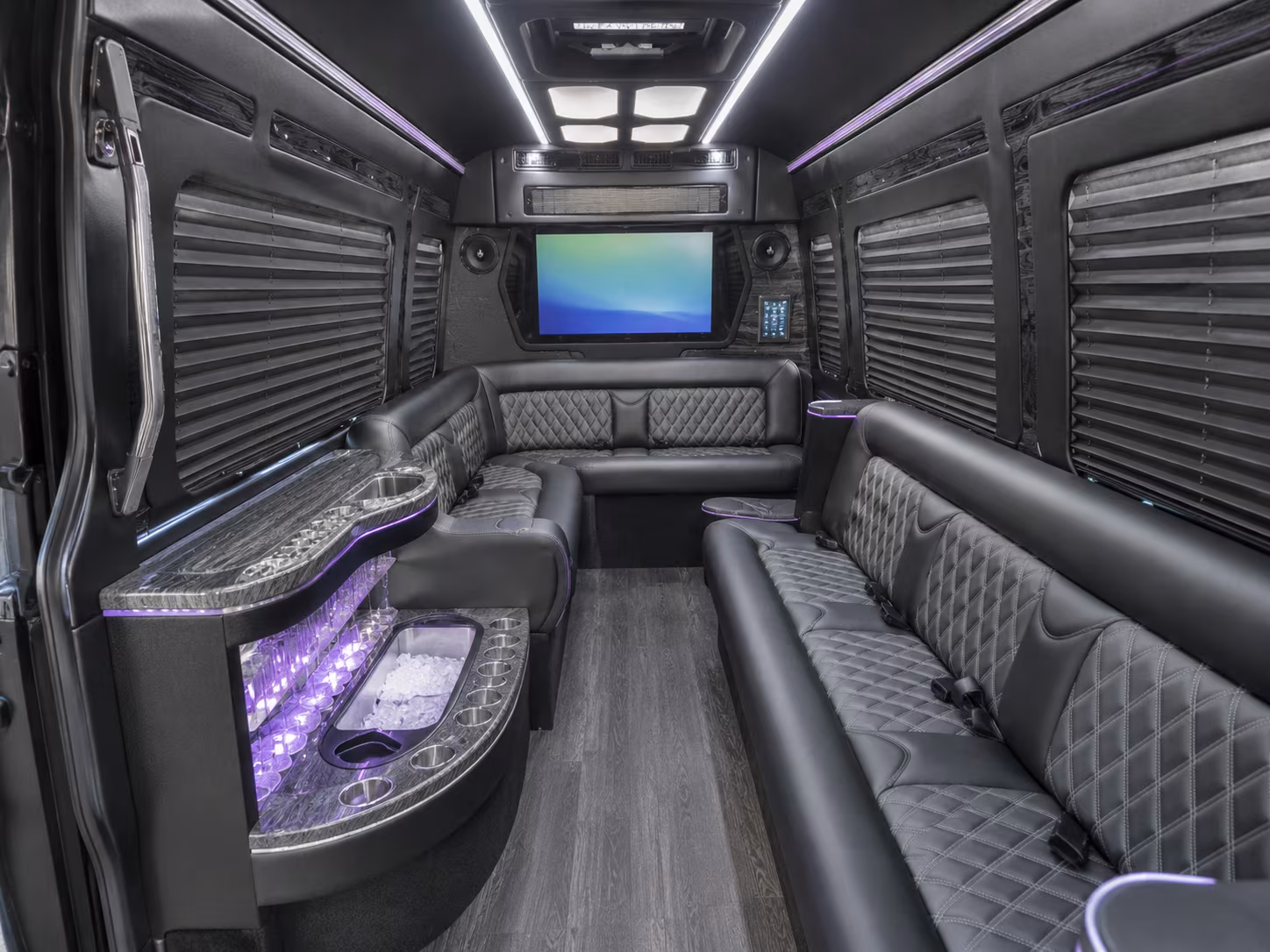san angelo party bus interior